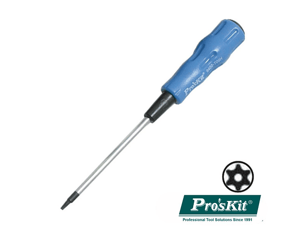 CHAVE TORX COM FURO T09H 165MM PROSKIT 1