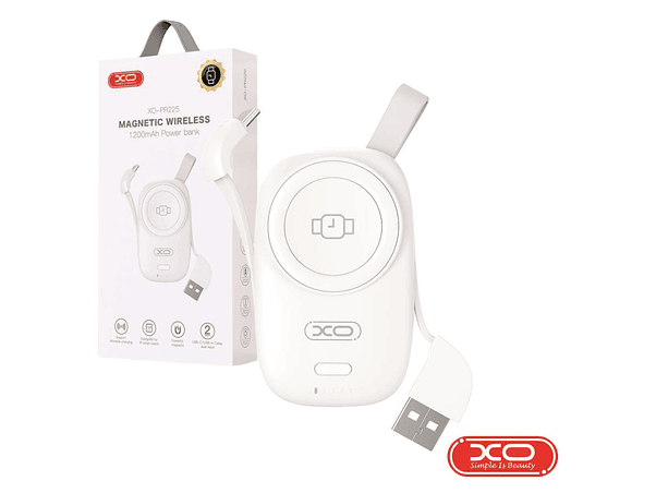 POWERBANK PARA SMARTWATCH 1200MAH BRANCO XO 1