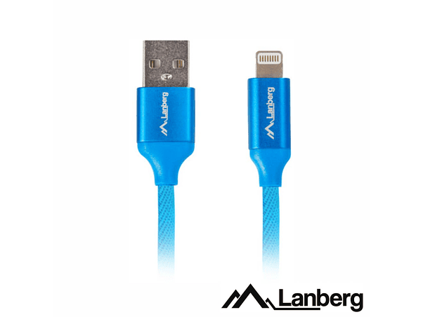 CABO USB-A 2.0 MACHO / LIGHTNING 8P MACHO 1.8M PRETO LANBERG 1