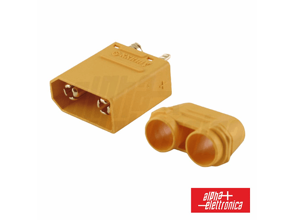 FICHA XT90 MACHO PARA BATERIA ALPHA 1
