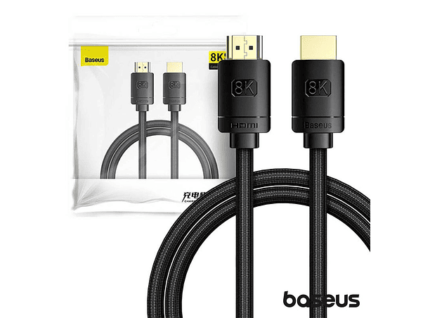 CABO HDMI DOURADO MACHO / MACHO 2.1 8K 3D HDR 1M BASEUS 1