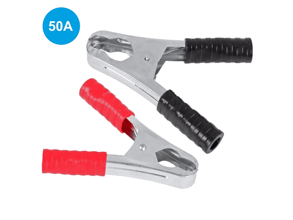 CONJUNTO 2 PINÇAS CROCODILO ISOLADAS 50A 1