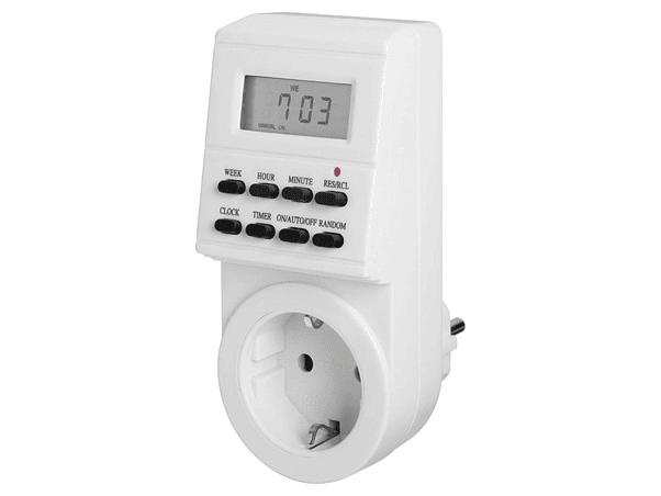 TEMPORIZADOR SEMANAL DIGITAL COM TOMADA TERRA 1