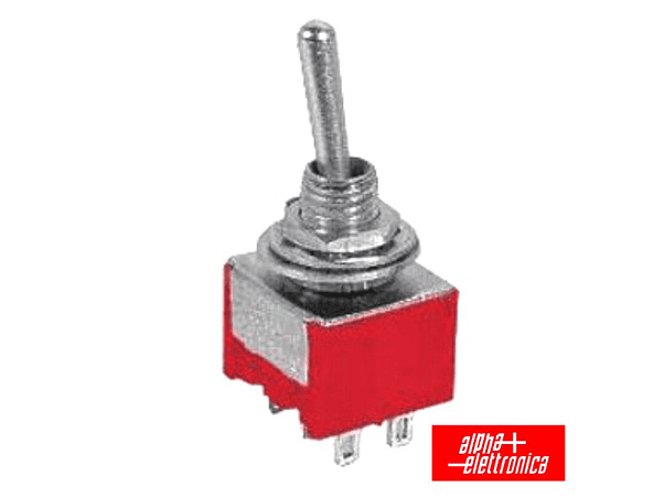 COMUTADOR ALAVANCA MINIATURA (ON)-ON PAINEL 1