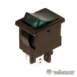 INTERRUPTOR BASCULANTE COM LUZ 5A-250V DPST ON-OFF VELLEMAN