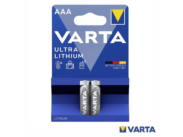 PILHA ULTRA LÍTIO LR3/AAA 1.5V 2X BLISTER VARTA 1