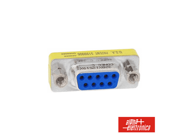 FICHA ADAPTADORA DE 9P FÊMEA / 9P FÊMEA 1