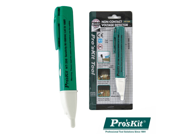 DETETOR TENSÃO SEM CONTATO COM LANTERNA LED PROSKIT 1