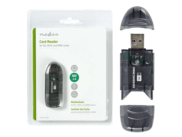 LEITOR CARTÕES DE MEMÓRIA SD / SDHC / MMC / USB 1