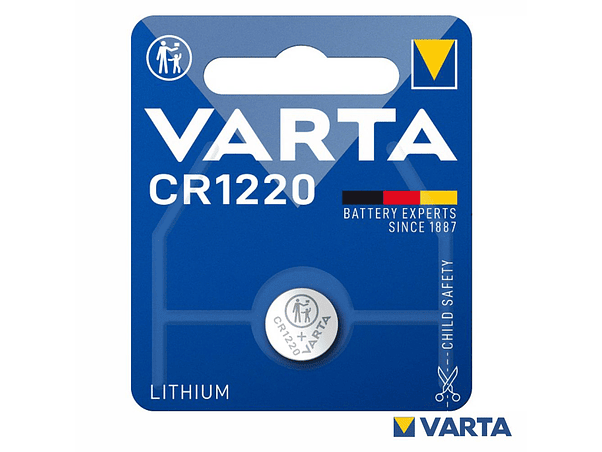 PILHA LÍTIO BOTÃO CR1220 3V BLISTER VARTA 1