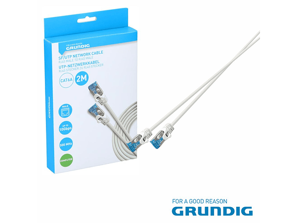 CABO SF/UTP CAT6A 2M BRANCO GRUNDIG 1