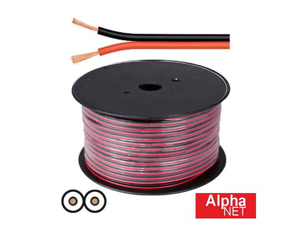 CABO COLUNA 2X0.75MM COBRE PURO PRETO/VERMELHO ALPHANET 1