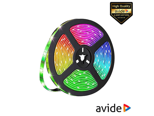 FITA 450 LEDS 5050 RGB 24V 5M IP65 AVIDE 1