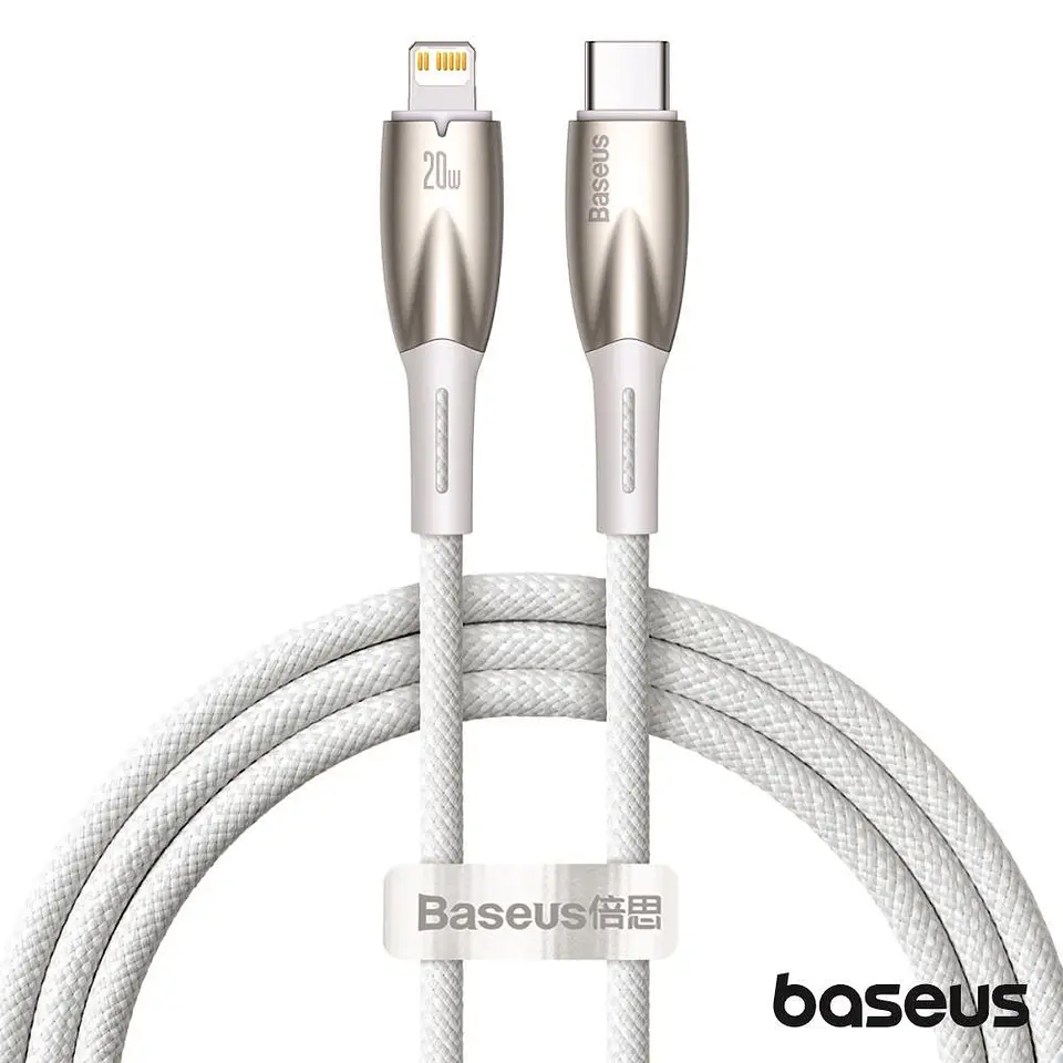 CABO USB-C MACHO PARA LIGHTNING MACHO 1M PD 20W GLIMMER BASEUS 1