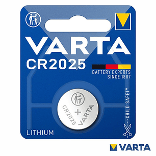 PILHA LÍTIO BOTÃO CR2025 3V BLISTER VARTA
