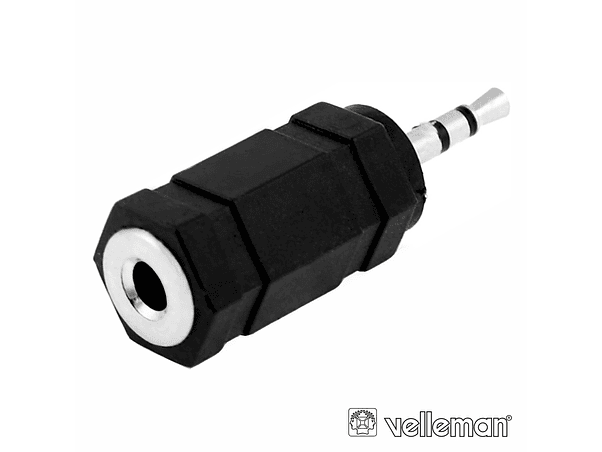 FICHA ADAPTADORA JACK 3.5MM FEMEA MN / JACK 3.5MM MACHO ST 1