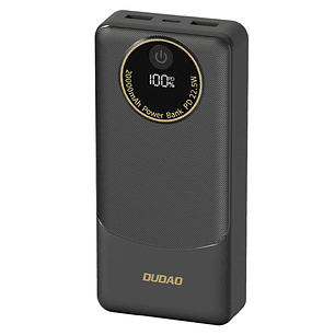 POWERBANK 20000MAH COM 2XUSB-A 1XUSB-C 22.5W PRETO