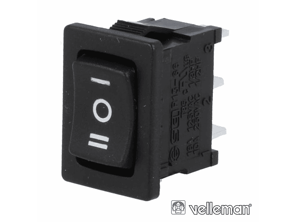 INTERRUPTOR BASCULANTE 3A-250V SPDT ON-OFF-ON VELLEMAN 1