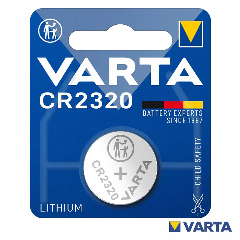PILHA LÍTIO BOTÃO CR2320 3V BLISTER VARTA 1