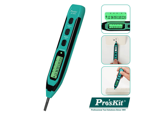 DETETOR DE VOLTAGEM COM LCD PROSKIT 1