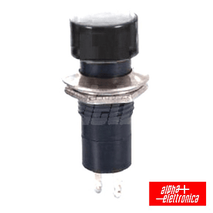 INTERRUPTOR PRESSÃO REDONDO NORMALMENTE ABERTO PRETO