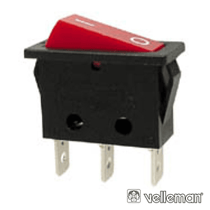 INTERRUPTOR BASCULANTE COM LUZ 10A-250V SPST ON-OFF VELLEMAN