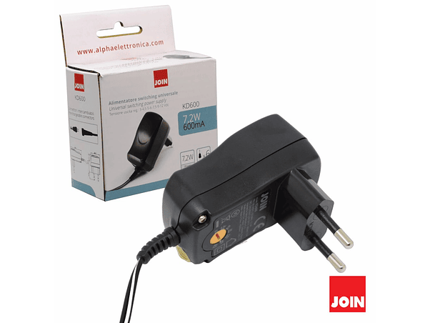 ALIMENTADOR UNIVERSAL COMUTADO 3-12V 600MA JOIN 1