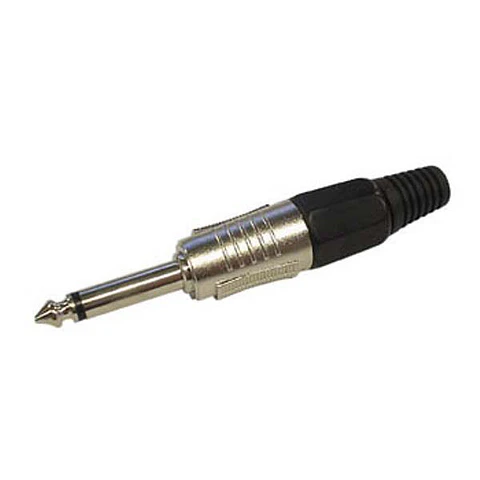 FICHA JACK 6.35MM MACHO MN PRETA PROFISSIONAL VELLEMAN