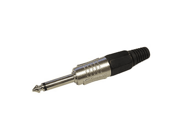 FICHA JACK 6.35MM MACHO MN PRETA PROFISSIONAL VELLEMAN 1