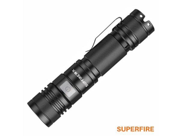 LANTERNA 15W 1500LM ZOOM IP44 SUPERFIRE 1