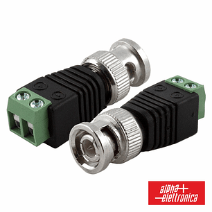 FICHA BNC MACHO COM TERMINAIS PARAFUSO