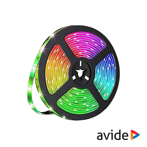 FITA 150 LEDS 5050 RGB 12V 5M IP65 WIFI + IR AVIDE