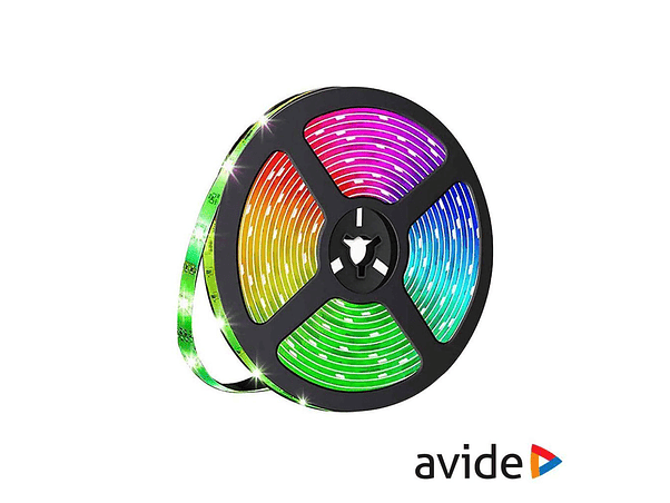 FITA 150 LEDS 5050 RGB 12V 5M IP65 WIFI + IR AVIDE 1