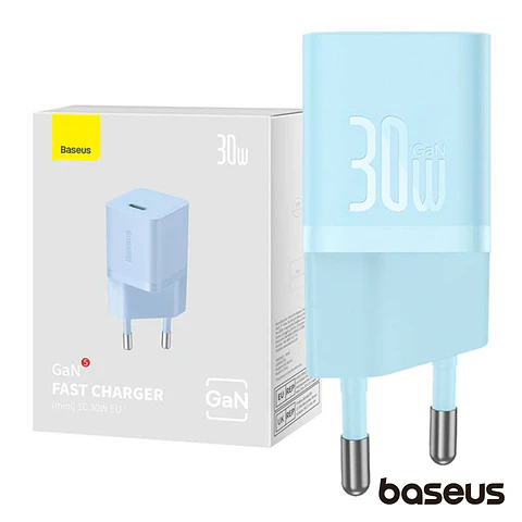 ALIMENTADOR COMUTADO MINIATURA USB-C 30W GAN5 BASEUS