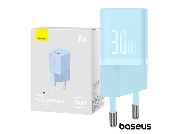 ALIMENTADOR COMUTADO MINIATURA USB-C 30W GAN5 BASEUS 1