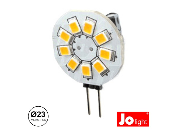 LÂMPADA G4 1.5W 10-30V 9 LEDS BRANCO FRIO JOLIGHT 1