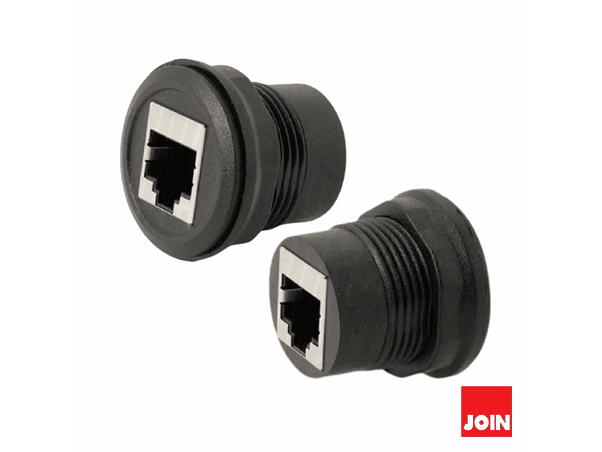 FICHA ADAPTADORA RJ45 FÊMEA / FÊMEA PAINEL ATÉ 25CM JOIN 1