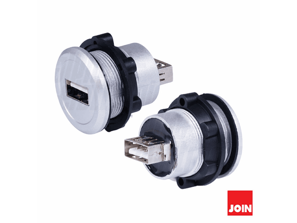 FICHA ADAPTADORA USB-A FÊMEA / FÊMEA PAINEL JOIN 1