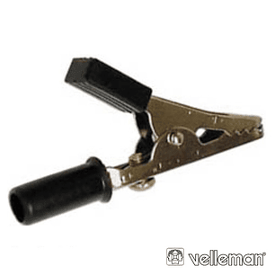 PINÇA CROCODILO 55MM PRETA VELLEMAN