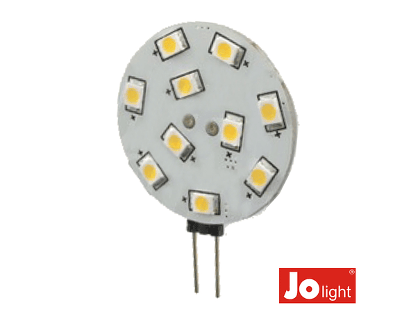 LÂMPADA G4 2.2W 12V 10 LEDS BRANCO QUENTE JOLIGHT 1