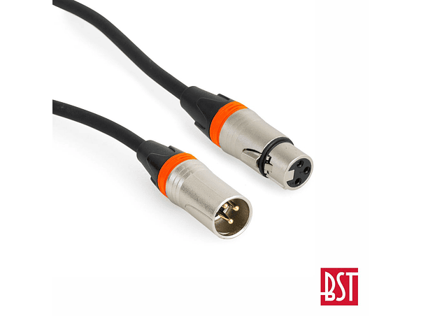 CABO DMX XLR 3P MACHO / XLR 3P FÊMEA 3M BST 1