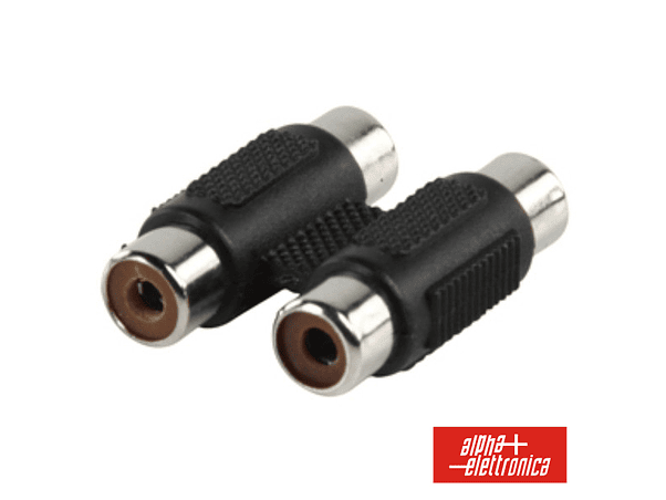 FICHA ADAPTADORA 2 RCA FÊMEA / 2 RCA FÊMEA 1