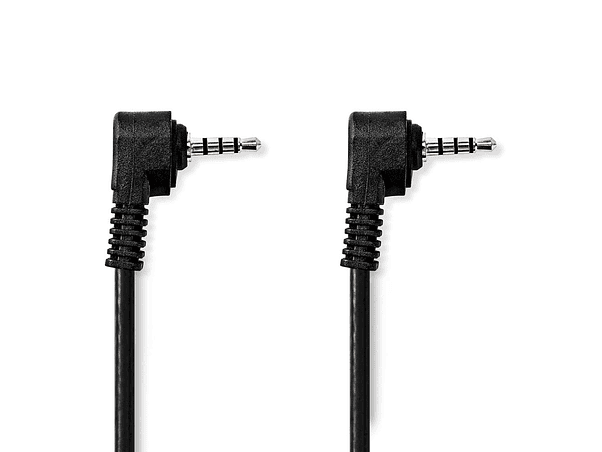 CABO JACK 3.5MM MACHO / JACK 3.5MM MACHO 4P PRETO 2M 1