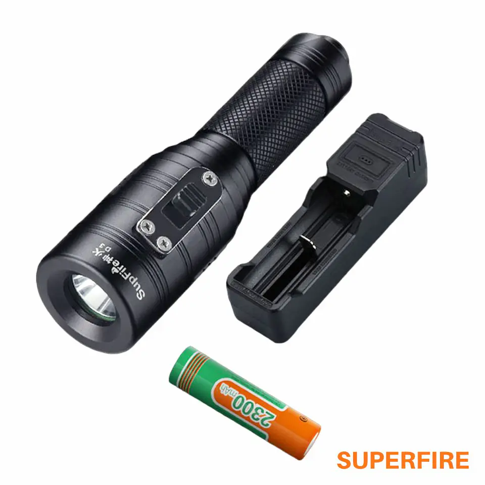 LANTERNA DE MERGULHO 10W 1000LM  SUPERFIRE 1