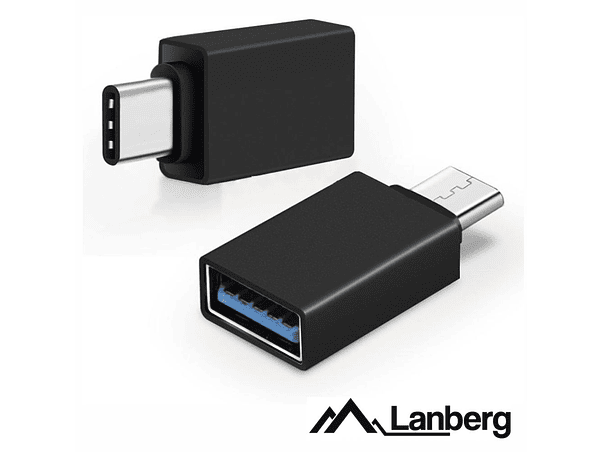 ADAPTADOR TYPE-C MACHO / USB-A FÊMEA LANBERG 1