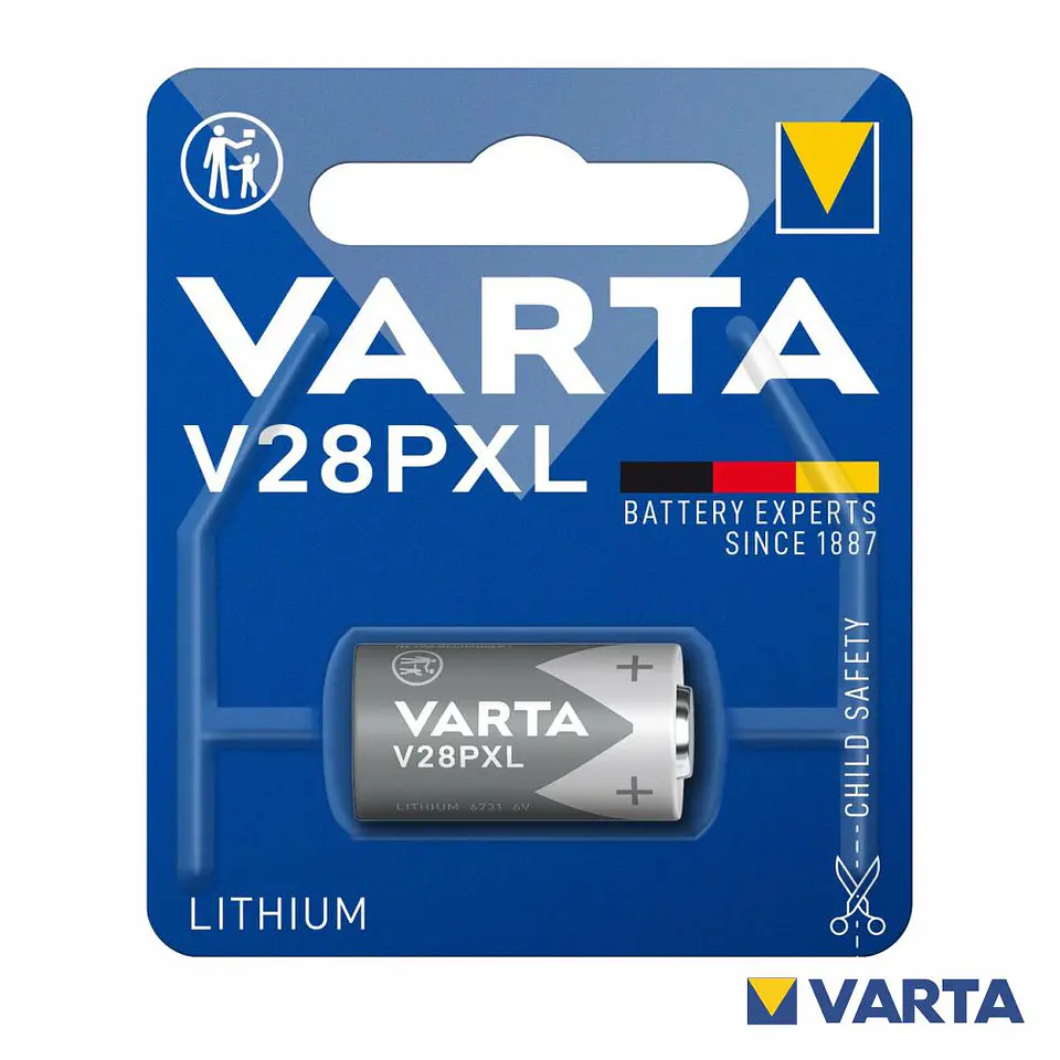 PILHA LÍTIO V28PXL 6V BLISTER VARTA 1