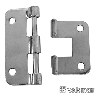 DOBRADIÇA METÁLICA PARA COLUNAS (10X) VELLEMAN