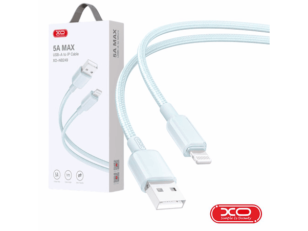 CABO USB-A MACHO / LIGHTNING MACHO 1M BRANCO XO 1