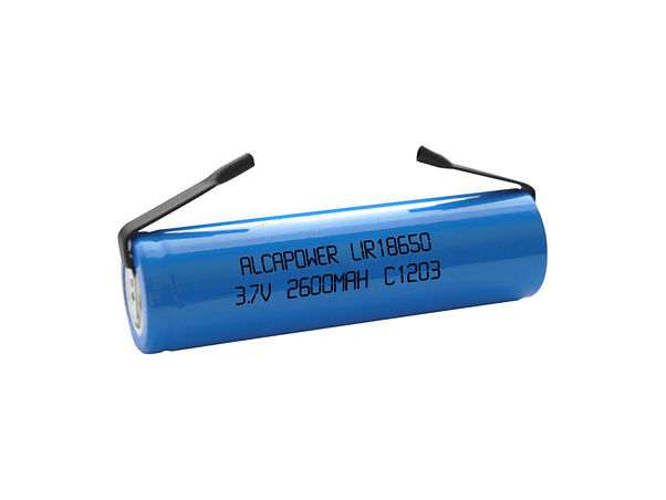 BATERIA LÍTIO 18650 3.7V 2600MA COM PATILHAS RECARREGÁVEL 1