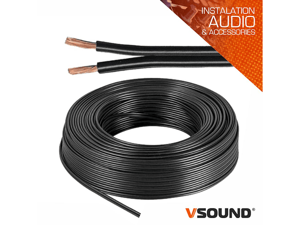 CABO COLUNA 2X4.00MM PRETO PARALELO VSOUND 1